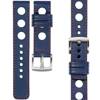 moVear Prestige R1 24mm leather watch strap | Navy blue, Navy blue stitching [sizes XS-XXL and buckle to choose from]