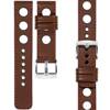 moVear Prestige R1 26mm leather watch strap | Dark brown, Dark brown stitching [sizes XS-XXL and buckle to choose from]