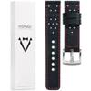 moVear Prestige R2 20mm leather watch strap | Black, Black stitching [sizes XS-XXL and buckle to choose from]