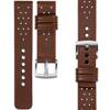 moVear Prestige R2 20mm leather watch strap | Dark brown, Dark brown stitching [sizes XS-XXL and buckle to choose from]