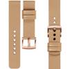 moVear Prestige S1 18mm Leather strap for Garmin Vivoactive 4S, Venu 3S/2S, Vívomove 3S Cappuccino [sizes XS-XXL and buckle to choose from]