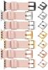 moVear Prestige S1 20mm Leather strap for Apple Watch 10 / 9 / 8 / 7 / 6 / 5 / 4 / SE (46/45/44mm) & Ultra (49mm) Flesh pink [adapter and buckle to choose from]