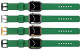 moVear Prestige S1 20mm Leather strap for Apple Watch 10 / 9 / 8 / 7 / 6 / 5 / 4 / SE (46/45/44mm) & Ultra (49mm) Green [adapter and buckle to choose from]