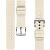 moVear Prestige S1 20mm Leather strap for Garmin Vivoactive 5/3, Vivomove 3, Venu 2 Beige [sizes XS-XXL and buckle to choose from]