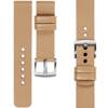 moVear Prestige S1 20mm Leather strap for Garmin Vivoactive 5/3, Vivomove 3, Venu 2 Cappuccino [sizes XS-XXL and buckle to choose from]