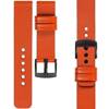 moVear Prestige S1 20mm Leather strap for Samsung Galaxy Watch 7 / 6 / 5 / 4 / 3 & Pro / FE / Classic / Active Orange [sizes XS-XXL and buckle to choose from]