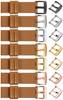 moVear Prestige S1 20mm Leather strap for watch | Light brown [buckle to choose from]