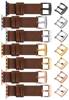 moVear Prestige S1 22mm Leather strap for Apple Watch 10 / 9 / 8 / 7 / 6 / 5 / 4 / SE (46/45/44mm) & Ultra (49mm) Dark brown [adapter and buckle to choose from]