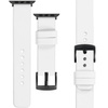 moVear Prestige S1 22mm Leather strap for Apple Watch 10 / 9 / 8 / 7 / 6 / 5 / 4 / SE (46/45/44mm) & Ultra (49mm) White [adapter and buckle to choose from]