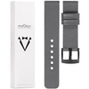 moVear Prestige S1 22mm Leather strap for Garmin Vivoactive 4, Venu 3/2 Gray [sizes XS-XXL and buckle to choose from]