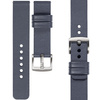 moVear Prestige S1 22mm Leather strap for Xiaomi Watch S1 / Mi Watch / Amzfit Steel gray [sizes XS-XXL and buckle to choose from]