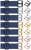 moVear Prestige S1 22mm Leather strap for watch | Navy blue [buckle to choose from]