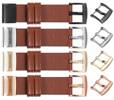 moVear Prestige S1 Leather strap for Garmin QuickFit 20mm (Fenix / Instinct - 43/42/40mm) Brown [sizes XS-XXL and buckle to choose from]