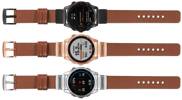 moVear Prestige S1 Leather strap for Garmin QuickFit 20mm (Fenix / Instinct - 43/42/40mm) Brown [sizes XS-XXL and buckle to choose from]