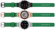 moVear Prestige S1 Leather strap for Garmin QuickFit 22mm (Fenix / Forerunner / Epix / Instinct / Enduro / Quatix / MARQ - 47/45mm) Green [sizes XS-XXL and buckle to choose from]