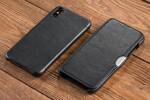 moVear flipSide C Leather case for Apple iPhone Xs MAX (6.5") | Nappa leather (Black)