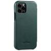 moVear flipSide S Leather slim case for Apple iPhone 12 Pro / 12 (6.1") | Nappa leather (Bottle green)