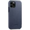 moVear flipSide S Leather slim case for Apple iPhone 12 Pro / 12 (6.1") | Nappa leather (Navy blue)