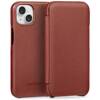 moVear flipSide S Leather slim case for Apple iPhone 13 (6.1") | Nappa leather (Brown)