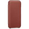 moVear flipSide S Leather slim case for Apple iPhone 13 (6.1") | Nappa leather (Brown)