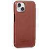 moVear flipSide S Leather slim case for Apple iPhone 13 (6.1") | Nappa leather (Brown)