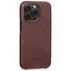 moVear flipSide S Leather slim case for Apple iPhone 13 Pro (6.1") | Nappa leather (Dark brown)