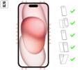 moVear mBOX GLASS mSHIELD 2.5D MAX MATT for Apple iPhone 16 / 15 (6,1") (case friendly, Anti-reflective, with Applicator)