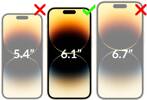 moVear mBOX GLASS mSHIELD 2.5D MAX privacy for Apple iPhone 14 Pro (6.1") (Anti spy, with Applicator)