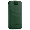 moVear pocketCase C+ Slide in leather Bag Pouch for Apple iPhone 16/15/14, 13/12/11 Pro, Xs/X | Nappa leather (Bottle green)