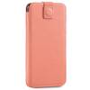 moVear pocketCase C+ Slide in leather Bag Pouch for Apple iPhone 16/15/14, 13/12/11 Pro, Xs/X | Nappa leather (Pink)