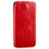 moVear pocketCase C+ Slide in leather Bag Pouch for Apple iPhone 16/15/14/13, 12/11 Pro, Xs/X | Vintage leather (Red)