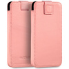 moVear pocketCase C+ Slide in leather Bag Pouch for Smartfon rozmiar L (ok 162 x 80 x 9mm) | Nappa leather (Pink)