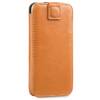 moVear pocketCase C+ Slide in leather Bag Pouch for Smartfon rozmiar S (ok 141 x 68 x 8mm) | Vintage leather (Light Brown)