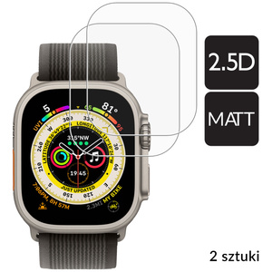 2 Stk. | moVear GLASS mSHIELD 2.5D MATT für Apple Watch Ultra (49mm) (1.92") | (Antireflex, Handyhülle freundlich)