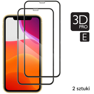 2 Stk. | moVear GLASS mSHIELD 3D PRO-E für Apple iPhone 11 / Xr (6.1") (Handyhülle freundlich)