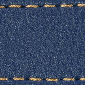 Gurt C1 18mm | Navy blau / Gold Thread | Lederteile ohne Schnalle