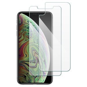 moVear GLASS mSHIELD 2.5D kompatibel mit iPhone Xs MAX | Panzerglas Schutzfolie, Gehärtetes Glas (Vorne + Hinten)