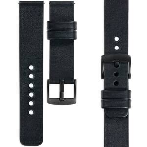 moVear Prestige S1 20mm Lederarmband für Huawei Watch GT 3 2 1 / Pro (43/42mm) Schwarz [Schließe nach Wahl]