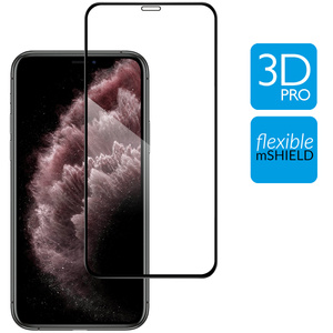 moVear flexible mSHIELD 3D PRO für Apple iPhone 11 Pro Max / Xs MAX (6.5"). Gepanzertes Hybridglas.