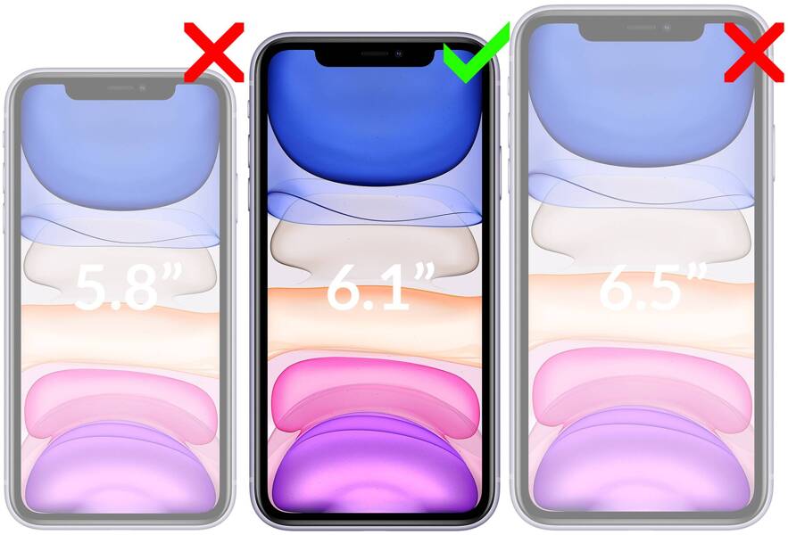 2 Stk. | moVear GLASS mSHIELD 2.5D MAX für Apple iPhone 11 / Xr (6.1") (Handyhülle freundlich)