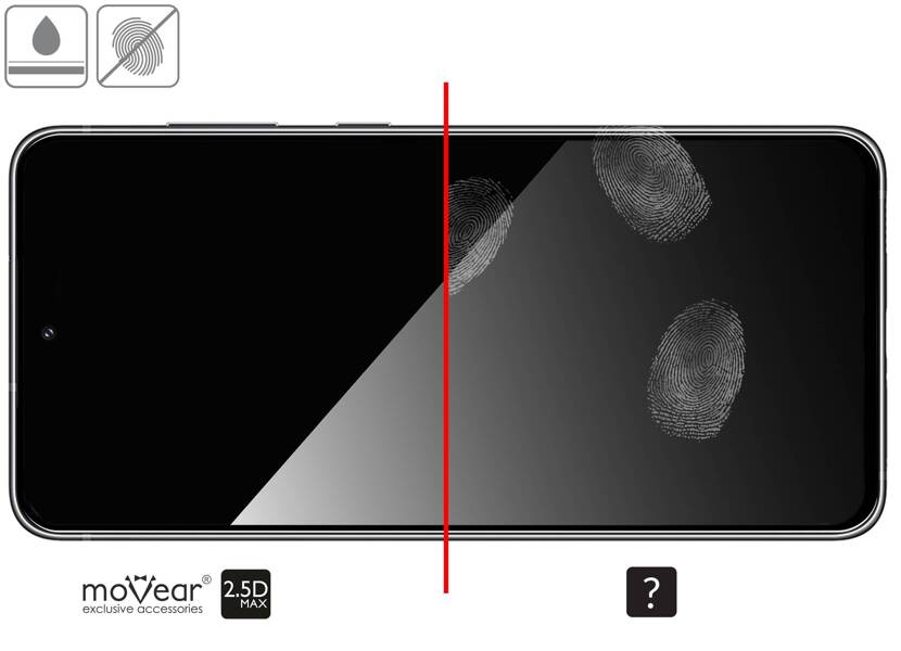 2 Stk. | moVear GLASS mSHIELD 2.5D MAX für Samsung Galaxy S21 FE (6.4") (Handyhülle freundlich)