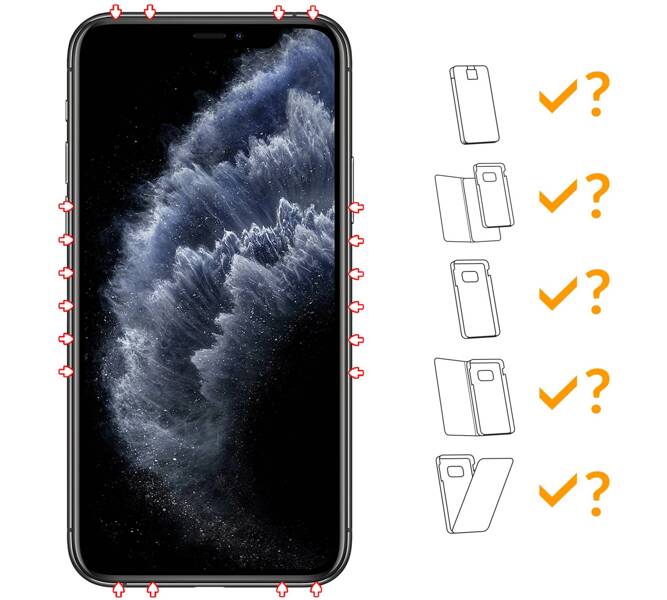 2 Stk. | moVear GLASS mSHIELD 3D PRO für Apple iPhone 11 Pro / Xs / X (5.8") (Vollbildschutz)