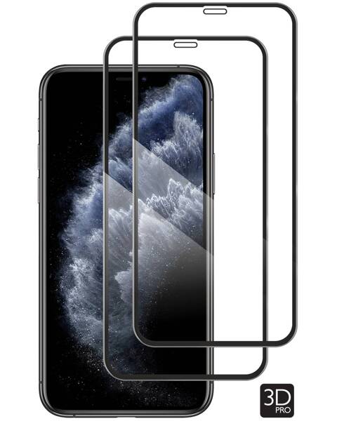 2 Stk. | moVear GLASS mSHIELD 3D PRO für Apple iPhone 11 Pro / Xs / X (5.8") (Vollbildschutz)