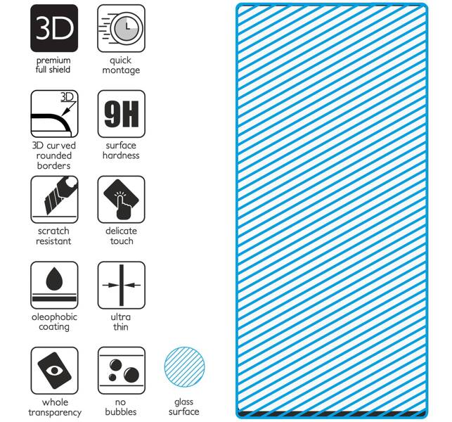 2 Stk. | moVear GLASS mSHIELD 3D für Samsung Galaxy Note 10 (6.3") (Vollbildschutz)