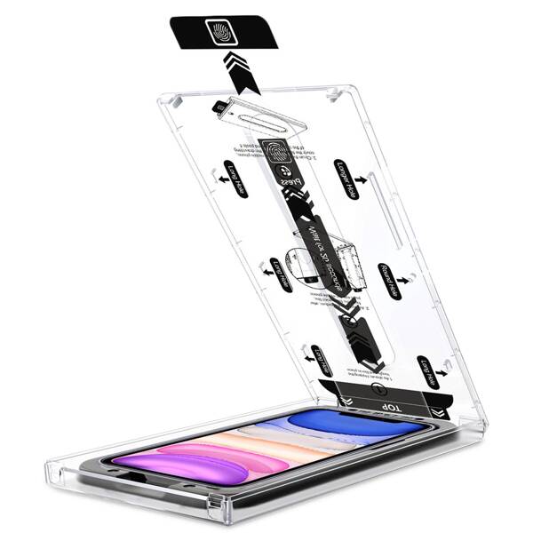 2 Stk. | moVear mBOX GLASS mSHIELD 2.5D MAX privacy für Apple iPhone 11 / Xr (6.1") (Anti-Spionage, mit Applikator)