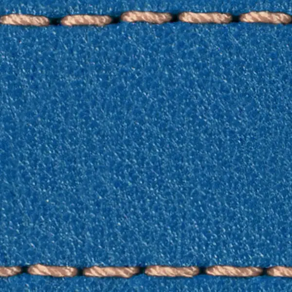 Gurt C1 20mm | Blau / Roségold Thread | Lederteile ohne Schnalle