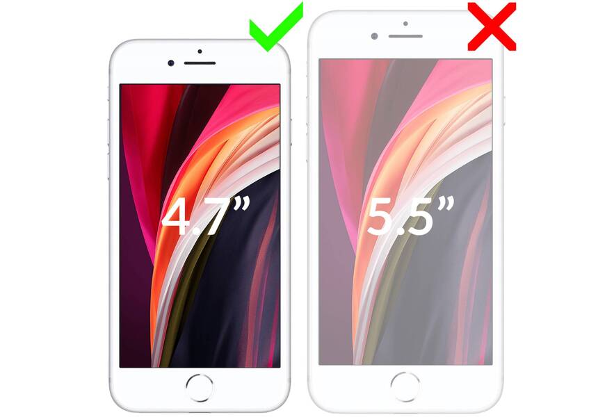 moVear GLASS mSHIELD 2.5D MAX für Apple iPhone 8 Plus / 7 Plus (5.5") (Handyhülle freundlich)