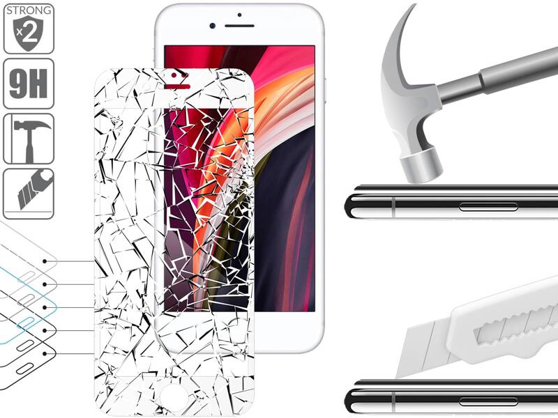 moVear GLASS mSHIELD 2.5D MAX für Apple iPhone 8 Plus / 7 Plus (5.5") (Handyhülle freundlich)