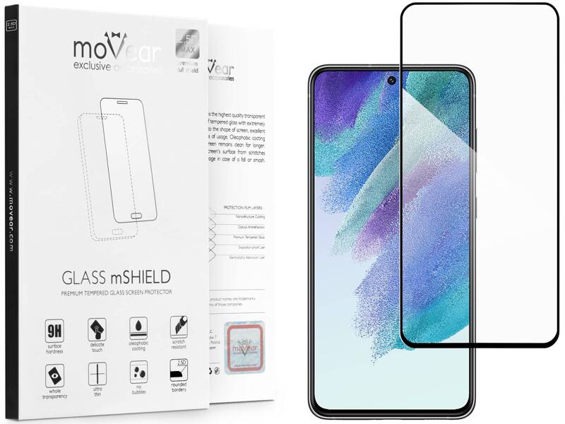 moVear GLASS mSHIELD 2.5D MAX für Samsung Galaxy S21 FE (6.4") (Handyhülle freundlich)