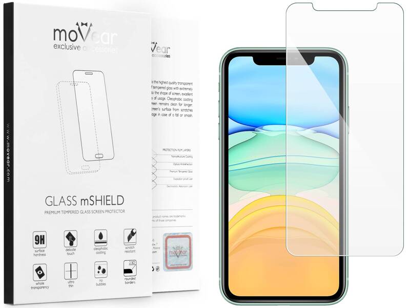 moVear GLASS mSHIELD 2.5D für Apple iPhone 11 Pro Max / Xs Max (6.5") (Handyhülle freundlich)